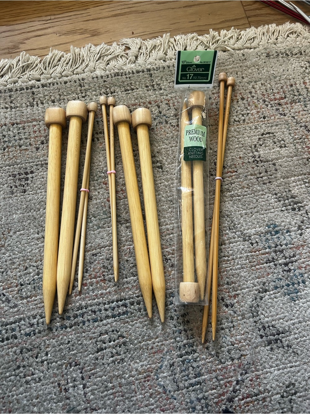 Clover Premium Wood Knitting Needles